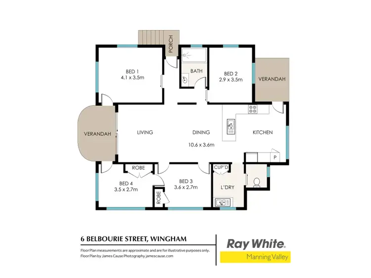 Floorplan of Homely house listing, 6 Belbourie Street, Wingham NSW 2429