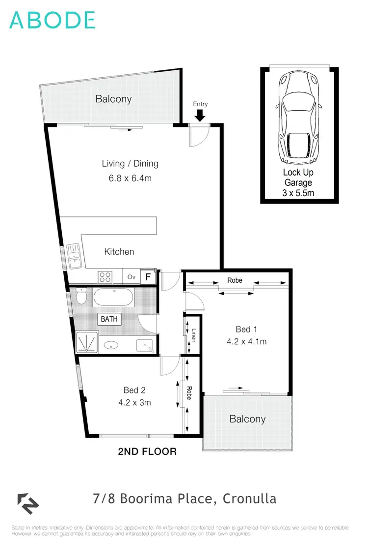 Floorplan of Homely apartment listing, 7/8 Boorima Place, Cronulla NSW 2230