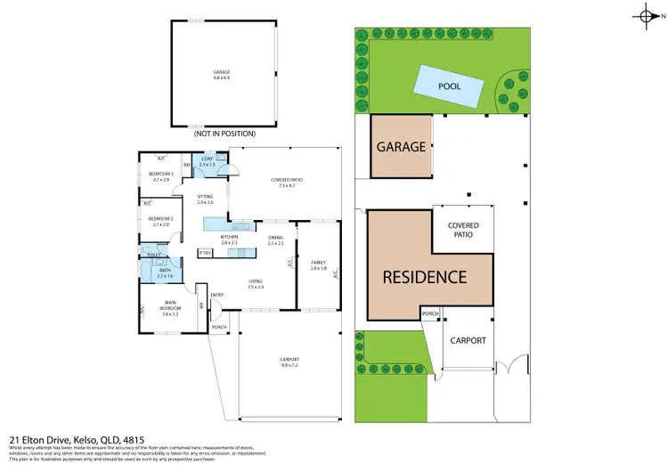 Floorplan of Homely house listing, 21 Elton Drive, Kelso QLD 4815