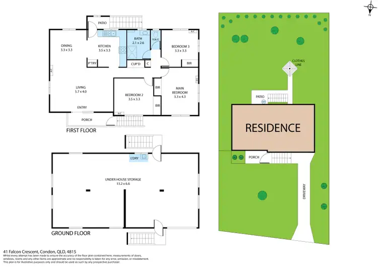 Floorplan of Homely house listing, 41 Falcon Crescent, Condon QLD 4815