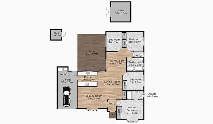 Floorplan of Homely house listing, 13 Jobson Place, Crestmead QLD 4132