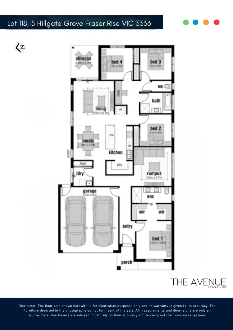 Floorplan of Homely house listing, 5 Hillgate Grove, Fraser Rise VIC 3336