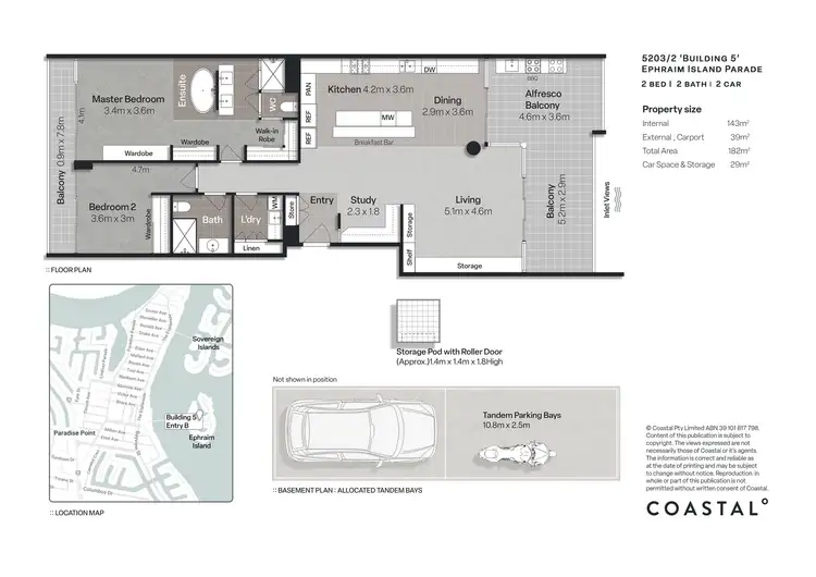 Floorplan of Homely apartment listing, 5203/2 Ephraim Island, Paradise Point QLD 4216