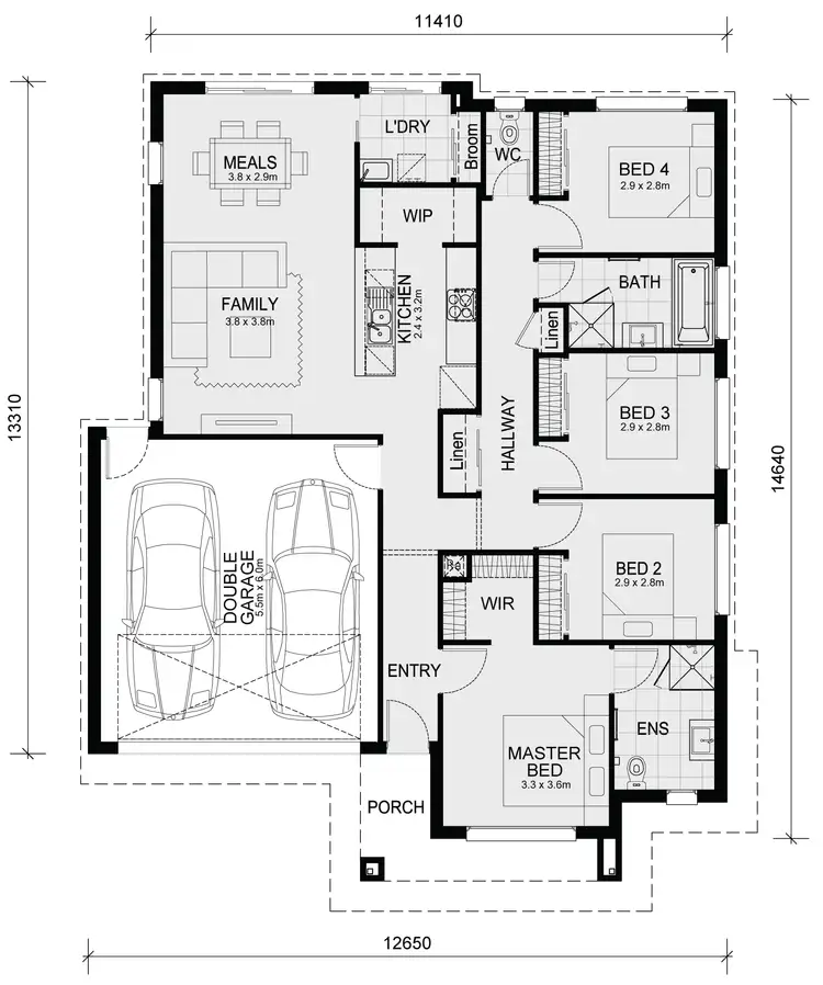 Floorplan of Homely house listing, Lot 823 Archdale Street (Carolina Estate), Derrimut VIC 3026