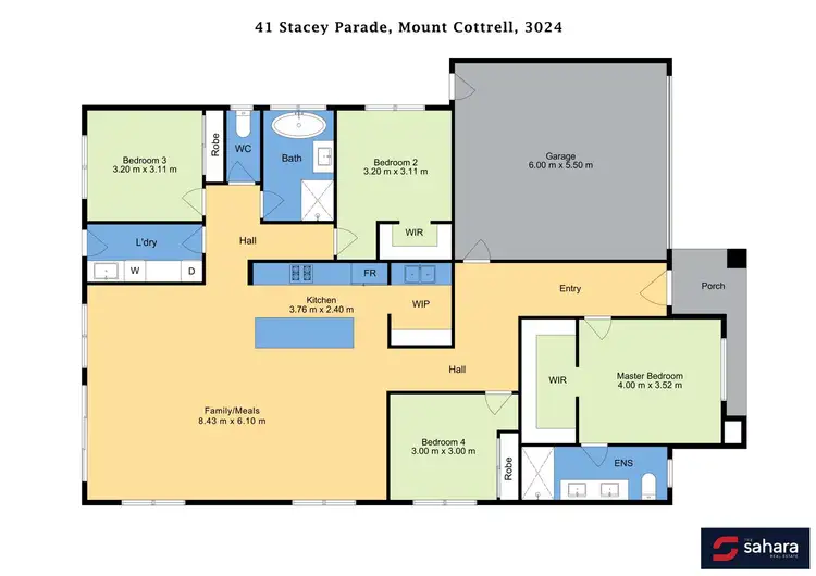 Floorplan of Homely house listing, 41 Stacey Parade, Tarneit VIC 3029