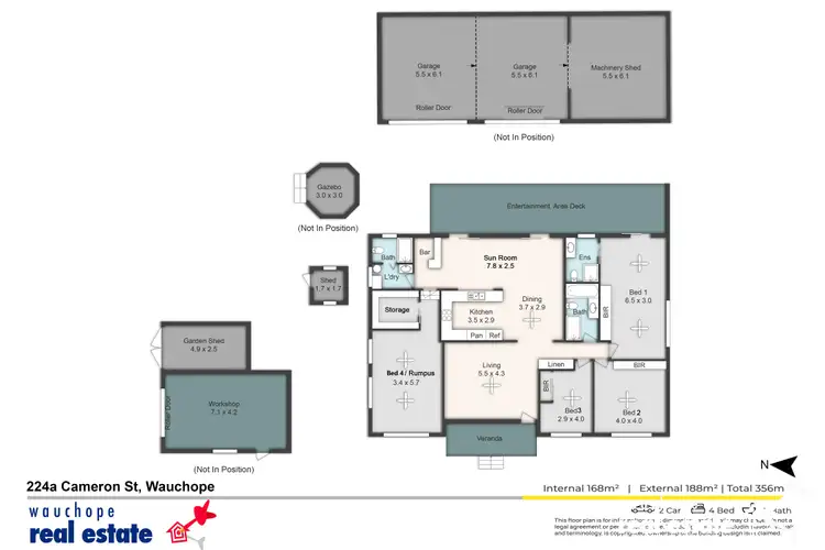 Floorplan of Homely house listing, 224a Cameron Street, Wauchope NSW 2446