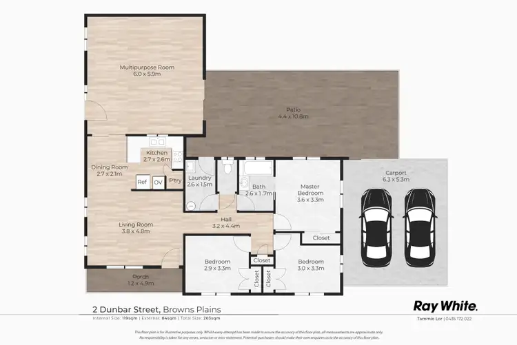 Floorplan of Homely house listing, 2 Dunbar Street, Browns Plains QLD 4118