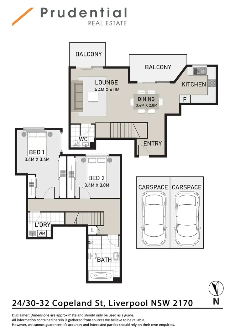 Floorplan of Homely apartment listing, 24/30-32 Copeland Street, Liverpool NSW 2170
