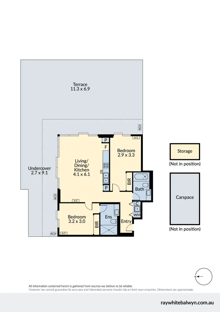 Floorplan of Homely apartment listing, 107/201 Whitehorse Road, Balwyn VIC 3103