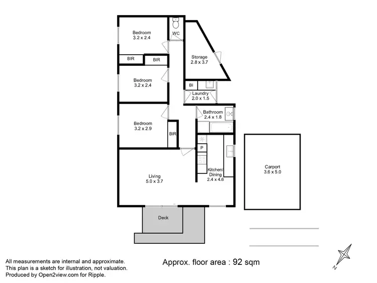 Floorplan of Homely house listing, 31 Garden Grove, West Moonah TAS 7009