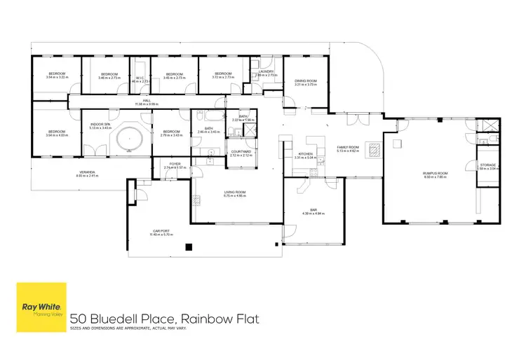 Floorplan of Homely rural property listing, 50 Bluedell Place, Rainbow Flat NSW 2430