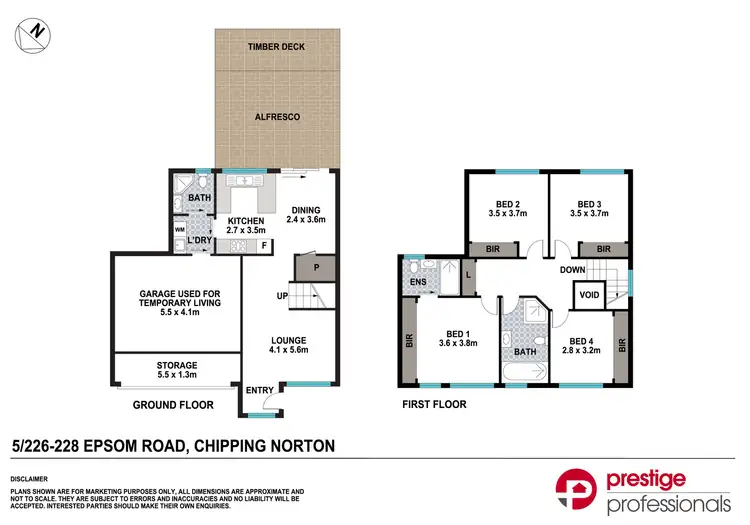 Floorplan of Homely townhouse listing, 5/226-228 Epsom Road, Chipping Norton NSW 2170