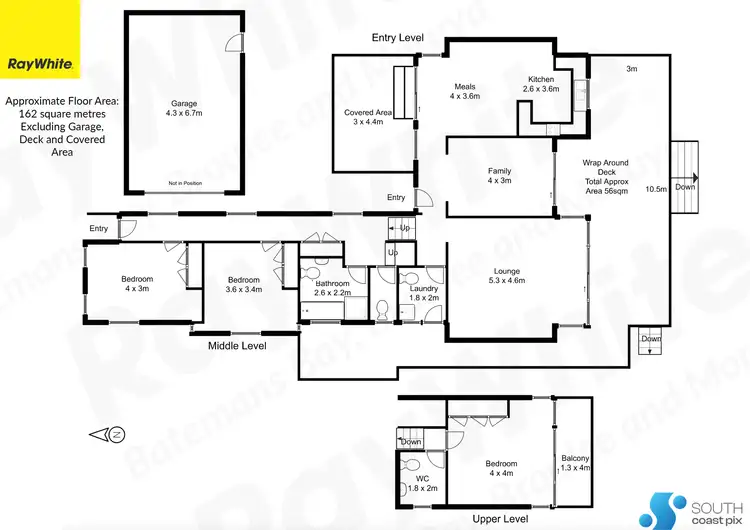 Floorplan of Homely house listing, 77 Northcove Road, Long Beach NSW 2536