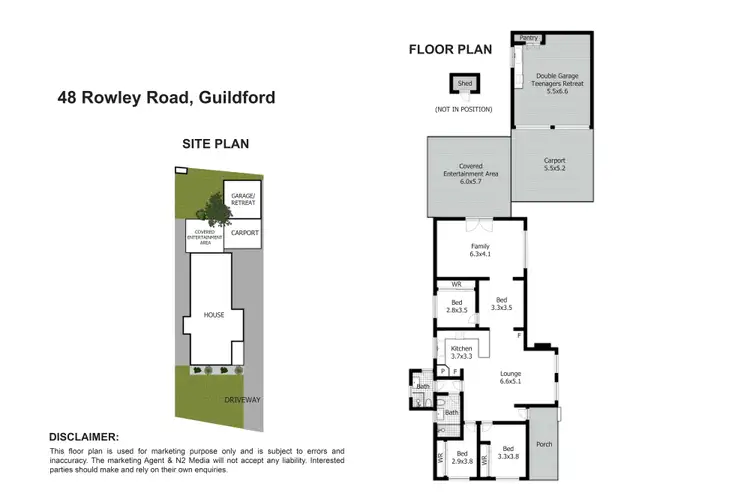 Floorplan of Homely house listing, 48 Rowley Road, Guildford NSW 2161