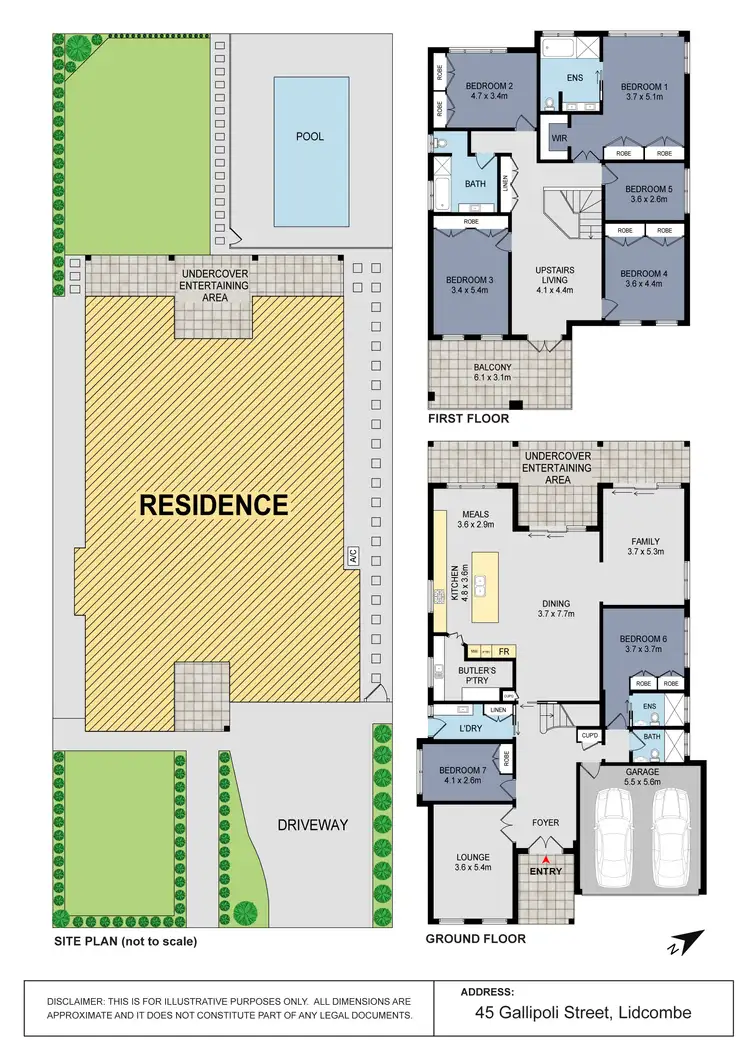 Floorplan of Homely house listing, 45 Gallipoli Street, Lidcombe NSW 2141