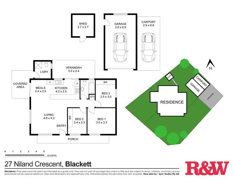 Floorplan of Homely house listing, 27 Niland Crescent, Blackett NSW 2770
