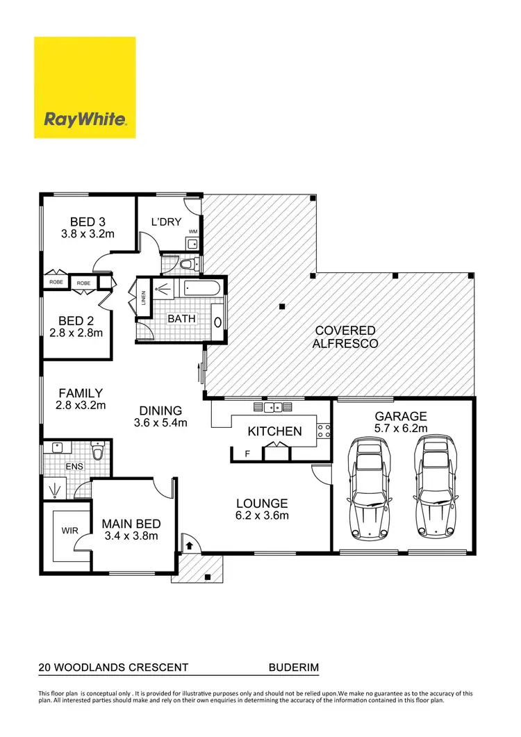 Floorplan of Homely house listing, 20 Woodlands Crescent, Buderim QLD 4556
