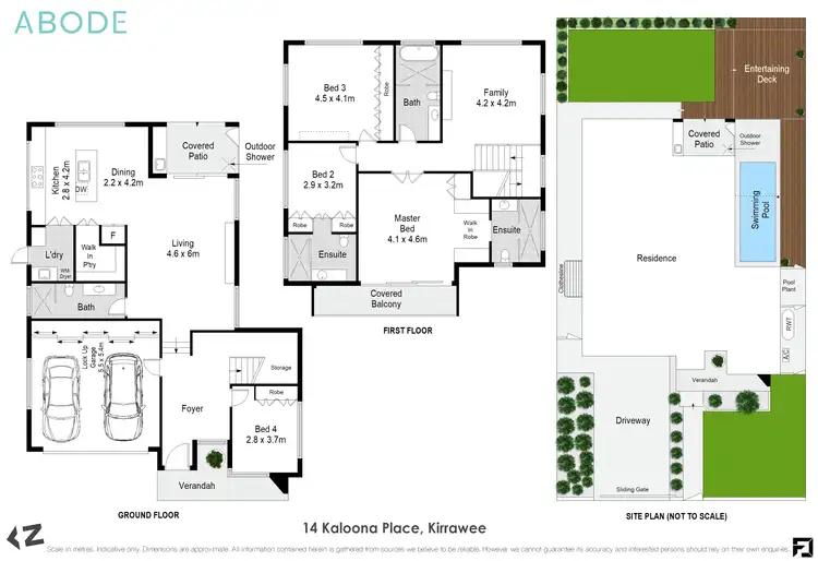 Floorplan of Homely house listing, 14 Kaloona Place, Kirrawee NSW 2232