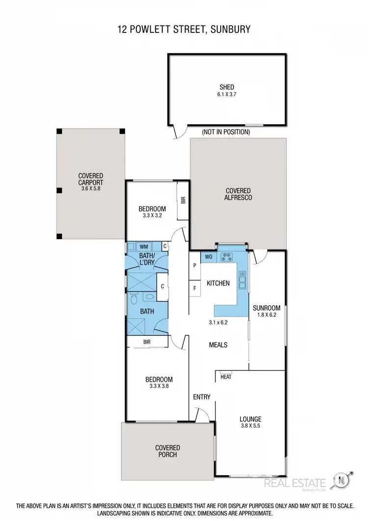 Floorplan of Homely house listing, 12 Powlett Street, Kilmore VIC 3764