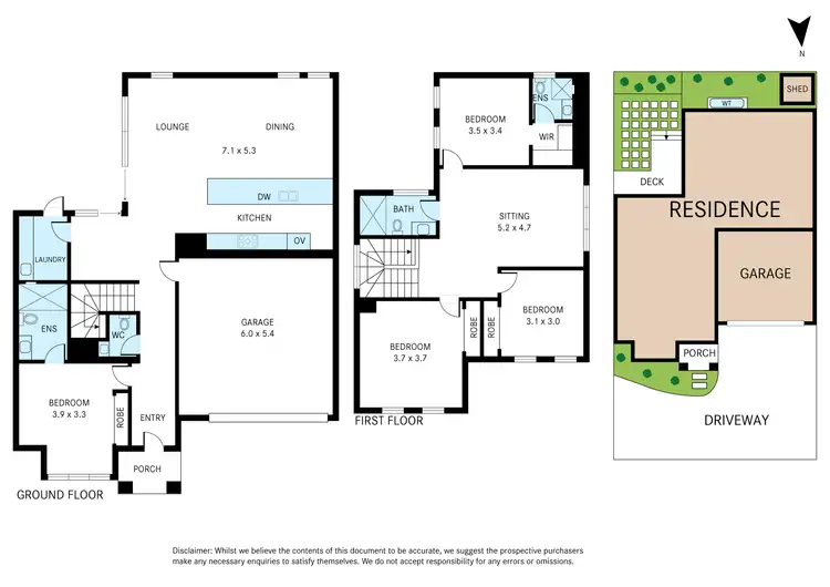 Floorplan of Homely townhouse listing, 2/55 Amber Grove, Mount Waverley VIC 3149