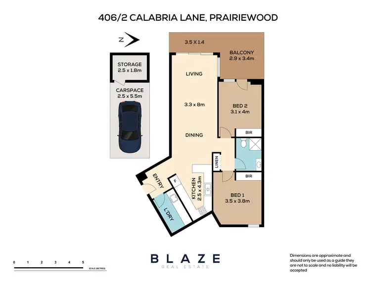 Floorplan of Homely apartment listing, 406/2 Calabria Lane, Prairiewood NSW 2176
