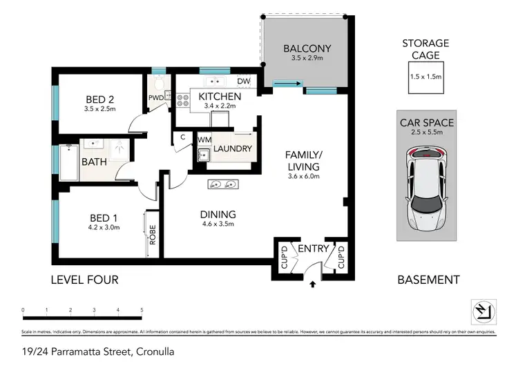 Floorplan of Homely apartment listing, 19/24-30 Parramatta Street, Cronulla NSW 2230