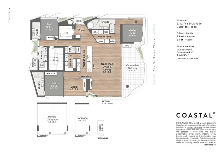 Floorplan of Homely apartment listing, 6/42 The Esplanade, Burleigh Heads QLD 4220