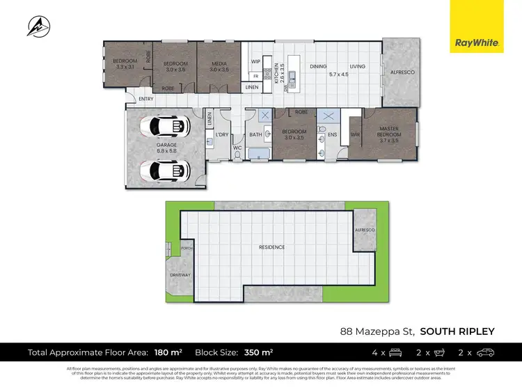 Floorplan of Homely house listing, 88 Mazeppa Street, South Ripley QLD 4306
