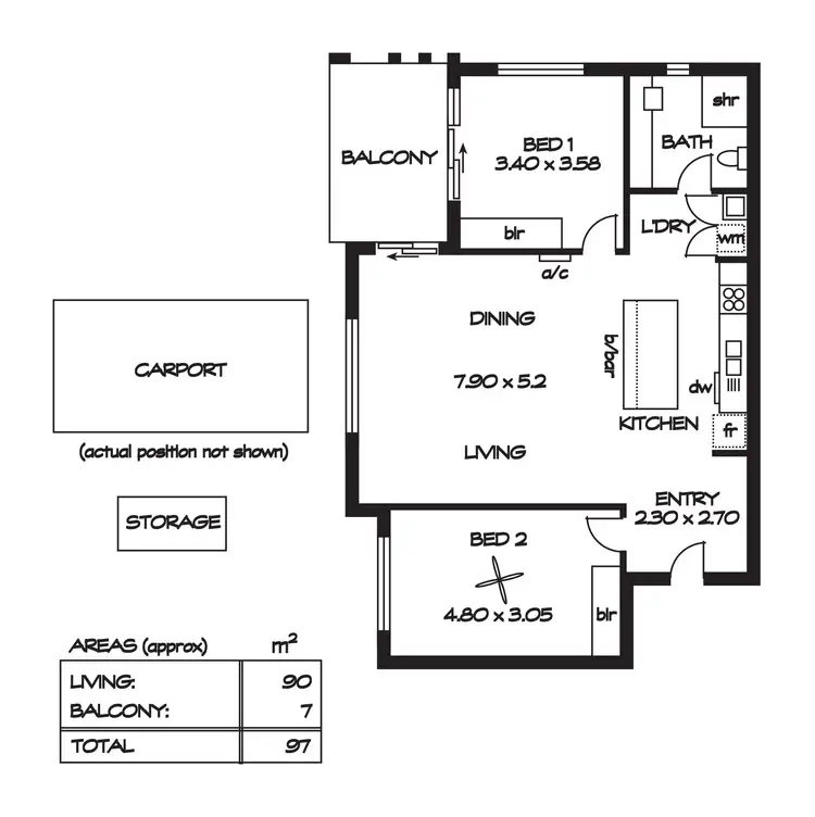 Floorplan of Homely apartment listing, 10/30 Light Terrace, Lightsview SA 5085