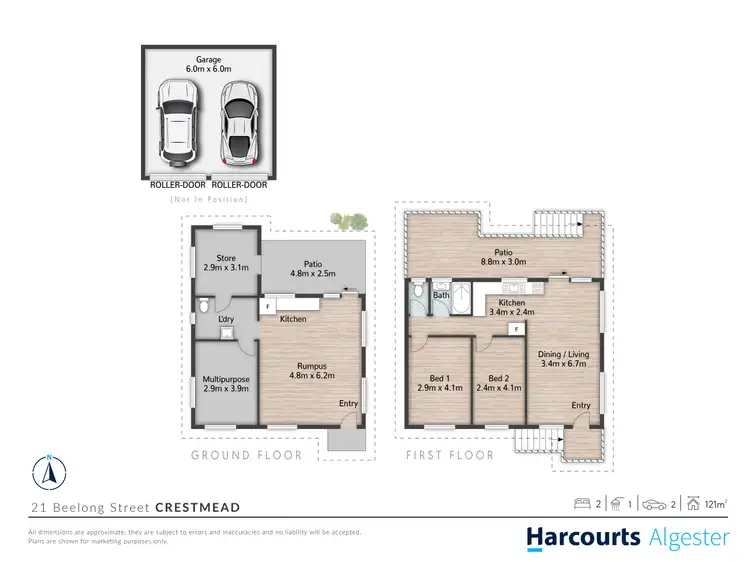 Floorplan of Homely house listing, 21 Beelong Street, Crestmead QLD 4132