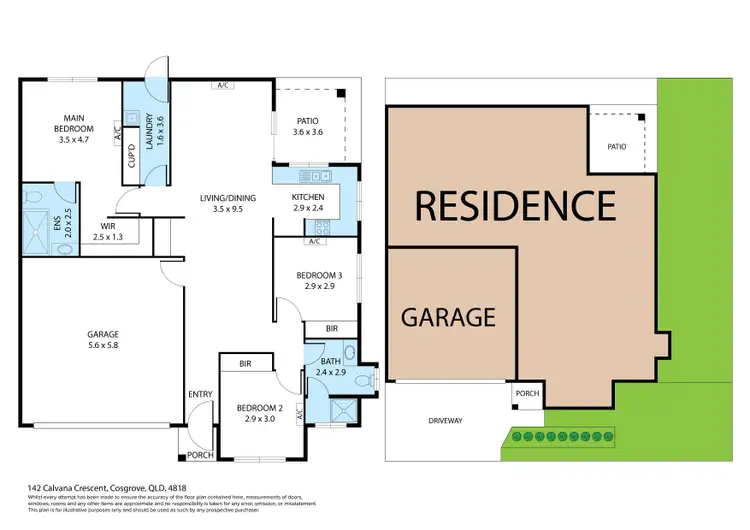 Floorplan of Homely house listing, 1/42 Calvana Crescent, Cosgrove QLD 4818