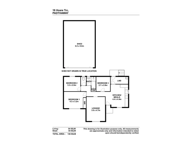 Floorplan of Homely house listing, 18 Hoare Terrace, Padthaway SA 5271