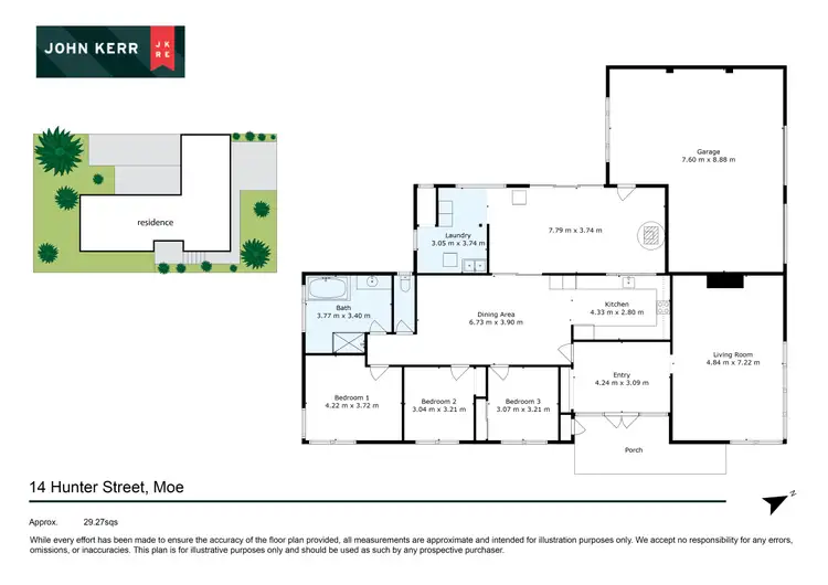 Floorplan of Homely house listing, 14 Hunter Street, Moe VIC 3825
