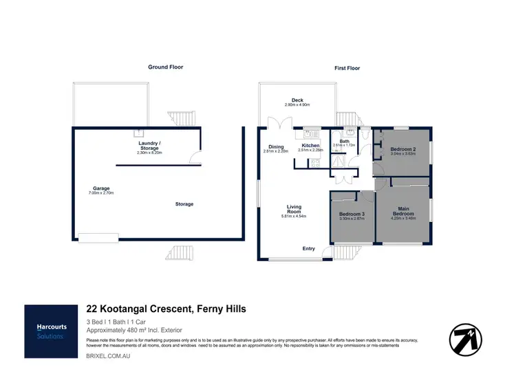Floorplan of Homely house listing, 22 Kootangal Crescent, Ferny Hills QLD 4055