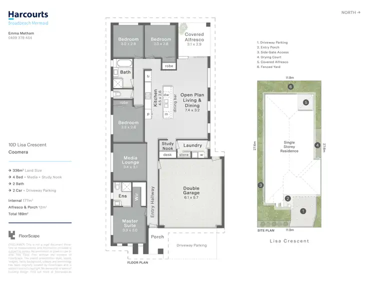 Floorplan of Homely house listing, 10D Lisa Crescent, Coomera QLD 4209