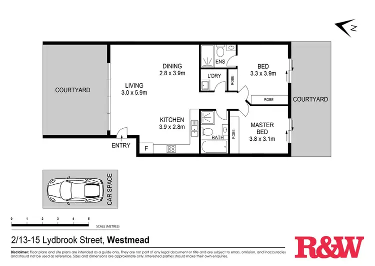 Floorplan of Homely unit listing, 2/13-15 Lydbrook Street, Westmead NSW 2145