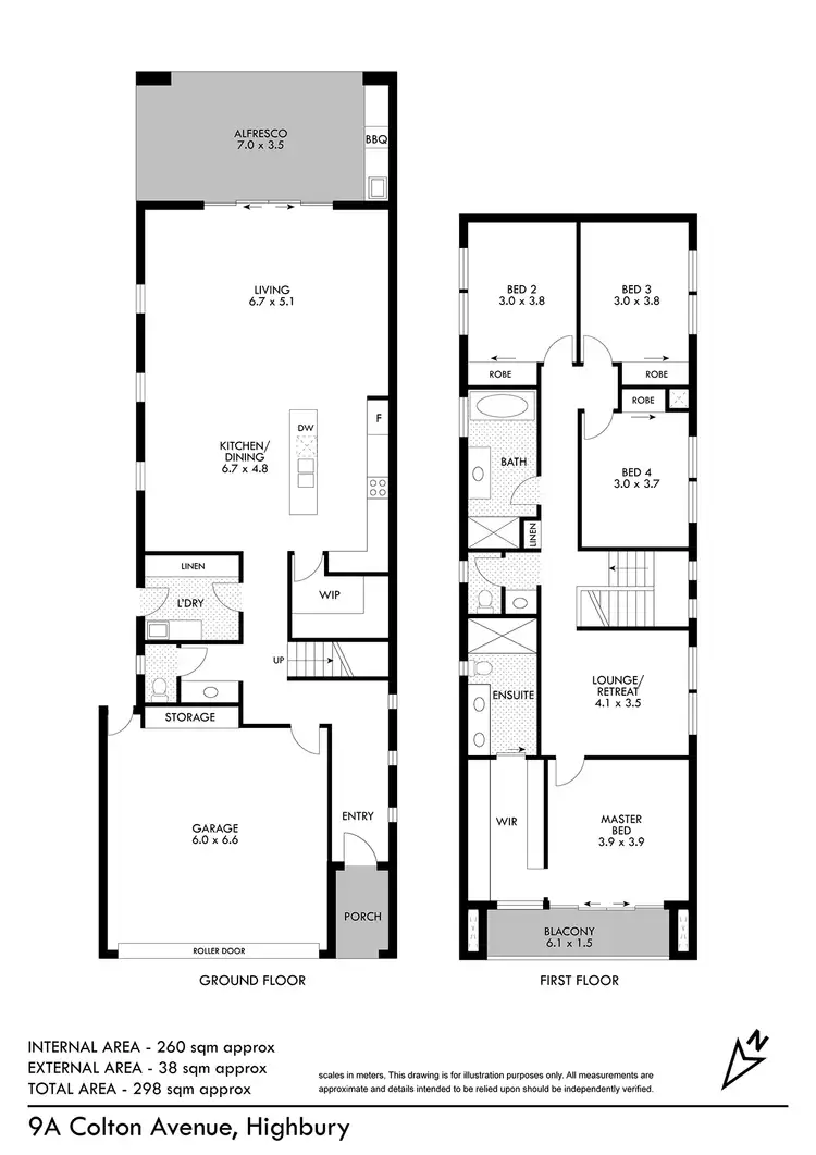 Floorplan of Homely house listing, 9A Colton Avenue, Highbury SA 5089