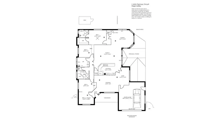 Floorplan of Homely house listing, 7 John Ramsay Cct, Hope Valley SA 5090
