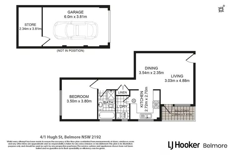 Floorplan of Homely apartment listing, 4/1 Hugh Street, Belmore NSW 2192