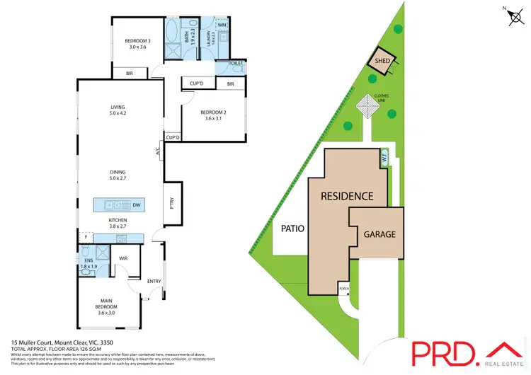 Floorplan of Homely house listing, 15 Muller Court, Mount Clear VIC 3350