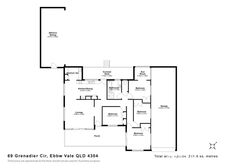 Floorplan of Homely house listing, 69 Grenadier Circle, Ebbw Vale QLD 4304