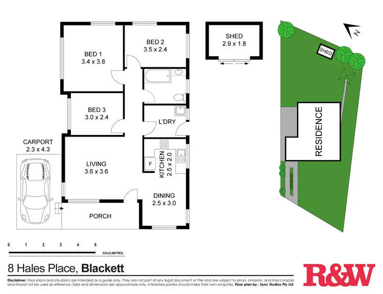 Floorplan of Homely house listing, 8 Hales Place, Blackett NSW 2770
