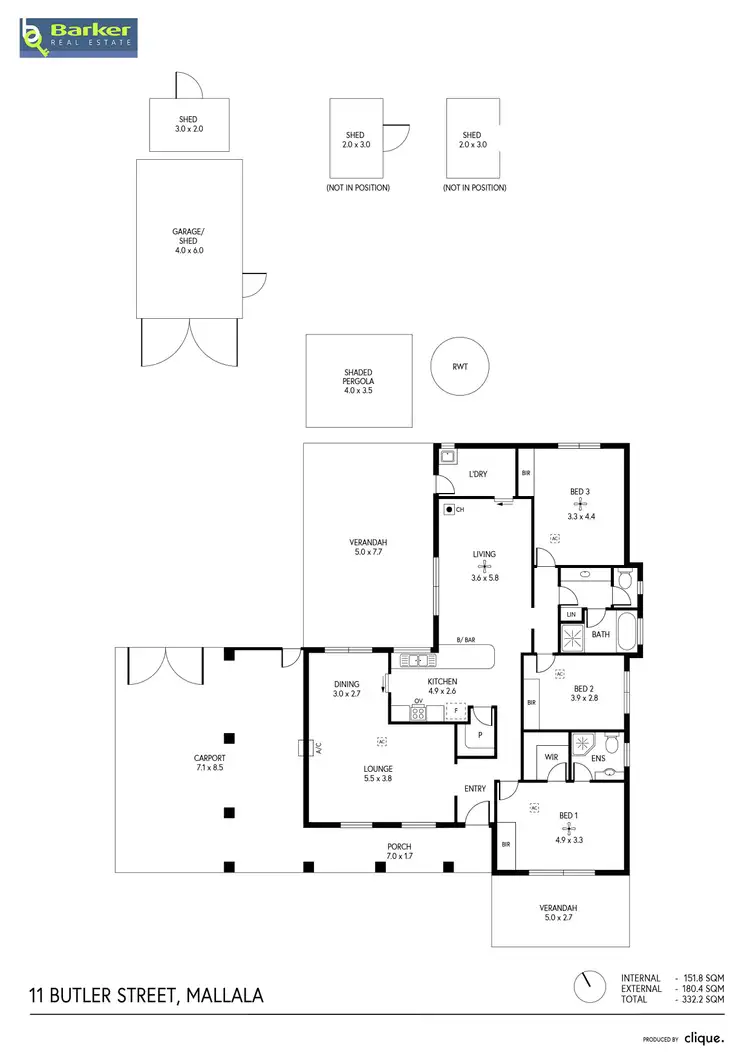 Floorplan of Homely house listing, 11 Butler Street, Mallala SA 5502