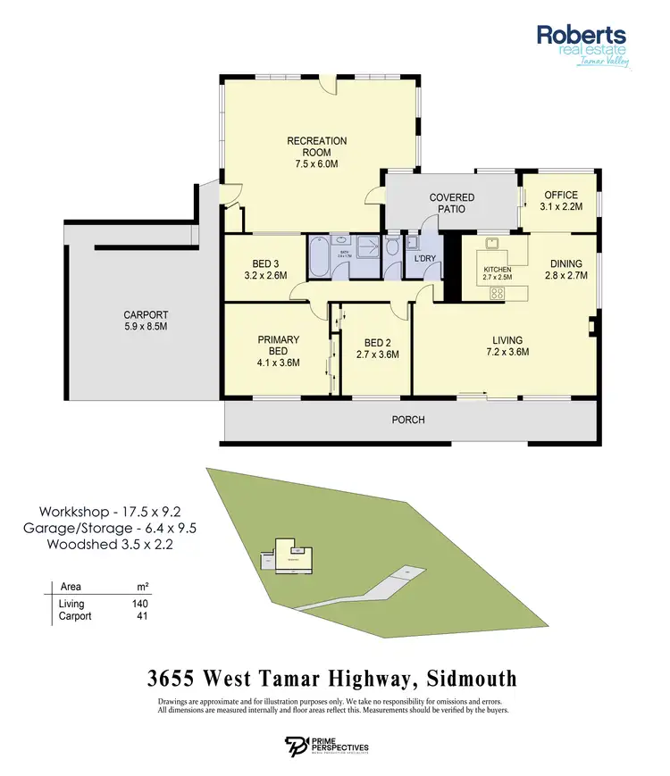 Floorplan of Homely house listing, 3655 West Tamar Highway, Sidmouth TAS 7270