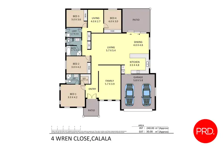 Floorplan of Homely house listing, 4 Wren Close, Tamworth NSW 2340