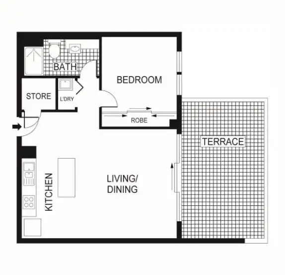 Floorplan of Homely apartment listing, 137/72 College Street, Belconnen ACT 2617
