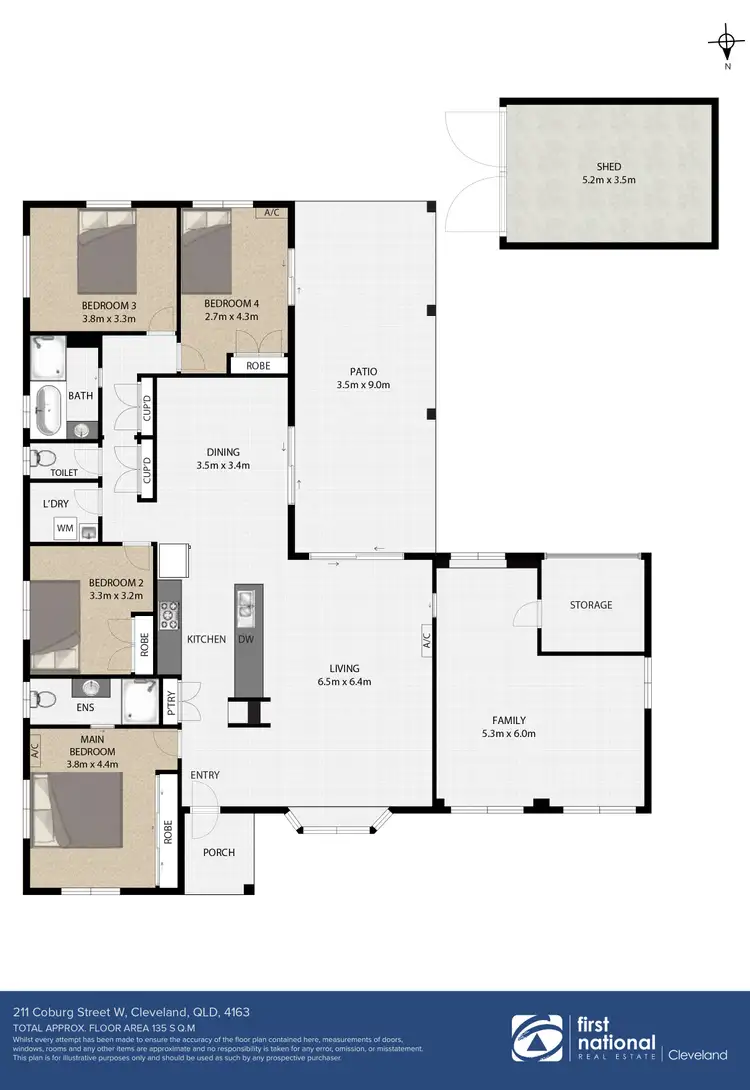 Floorplan of Homely house listing, 211 Coburg Street West, Cleveland QLD 4163
