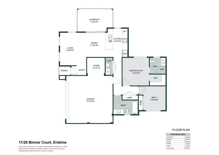 Floorplan of Homely house listing, 11/20 Binnar Court, Erskine WA 6210