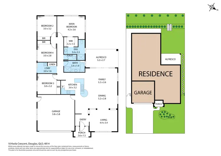 Floorplan of Homely house listing, 10 Kwila Crescent, Douglas QLD 4814