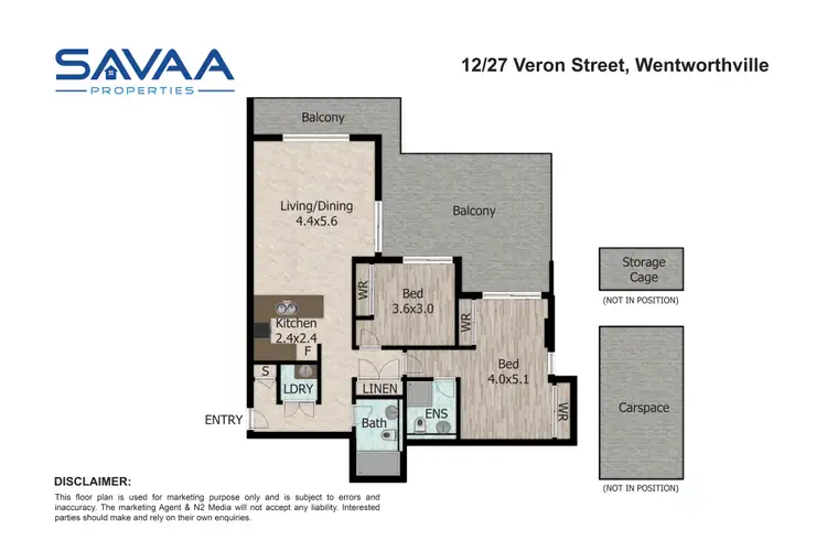 Floorplan of Homely unit listing, 12/27-31 Veron Street, Wentworthville NSW 2145
